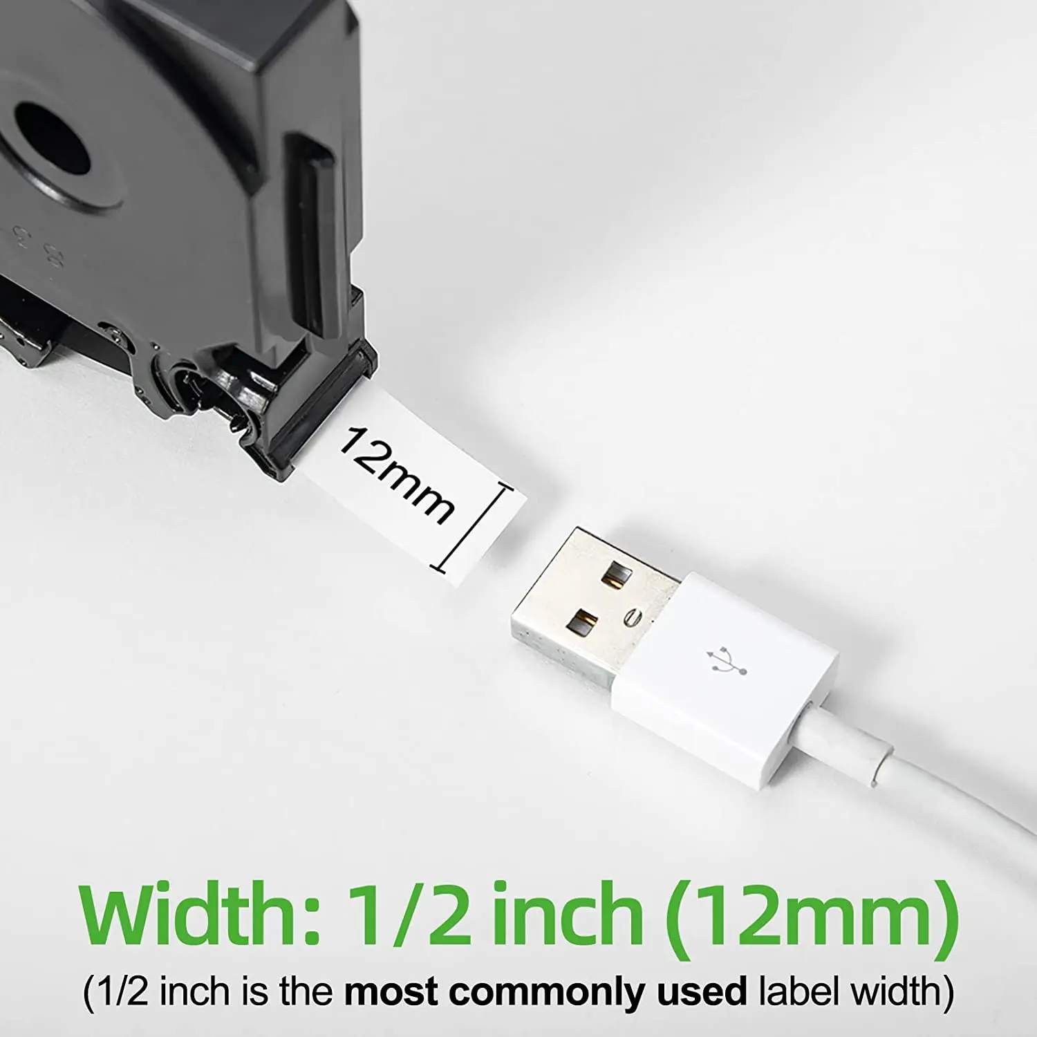 TZ-231 TZ-251 tz631 TZ-131 Cinta de etiquetas 12 mm Compatible con cinta laminada Brother tze para fabricante de etiquetas P-touch H110 H200