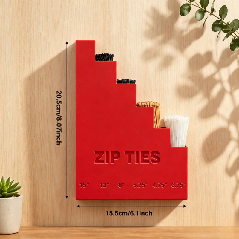 Organizador de cables de 5 niveles para montaje en pared, soporte para sujetacables para garaje, taller, almacenamiento de herramientas en tablero perforado