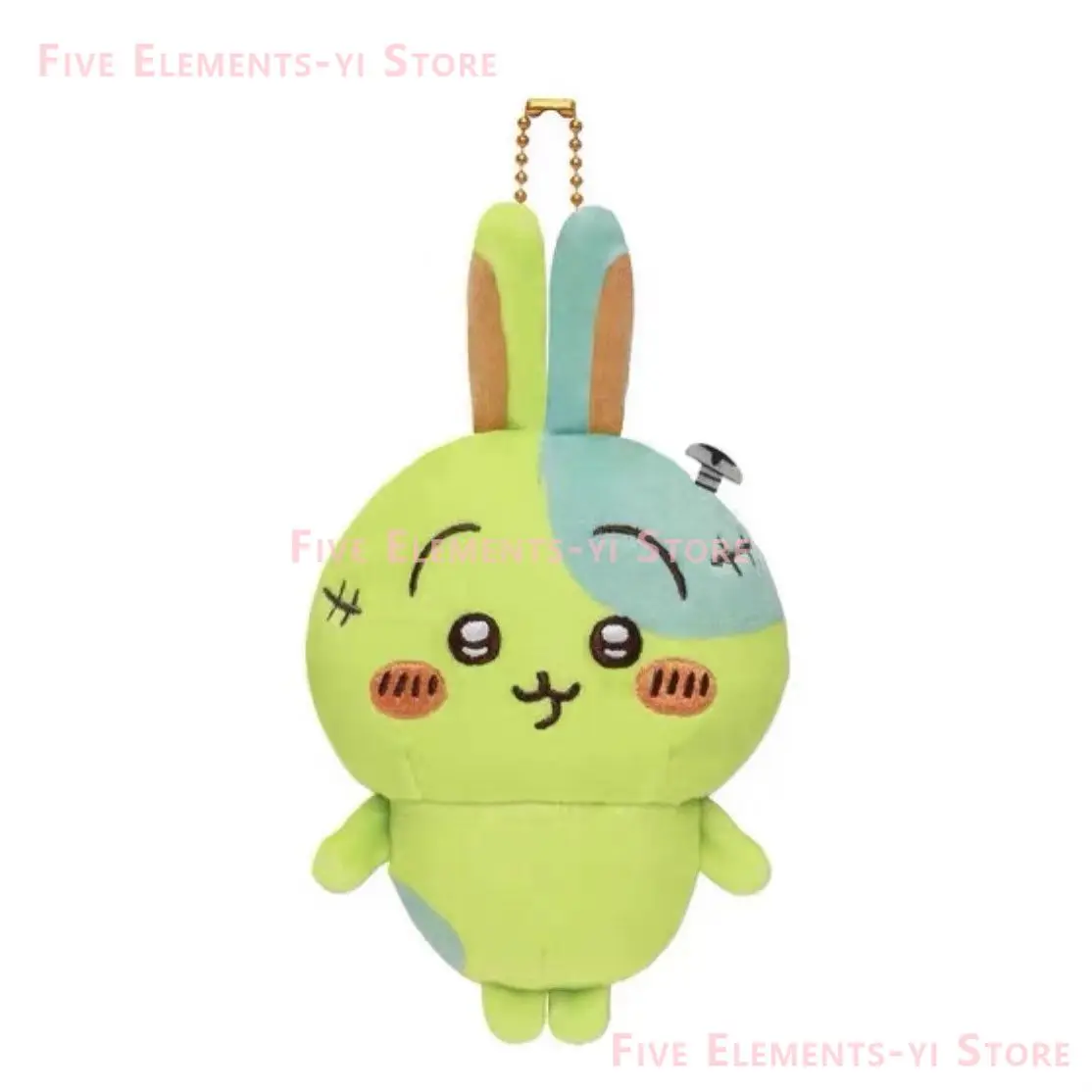 yiji Pepper Cute Red ハチワレ Muñeco de Peluche Hachiware USAGI うさぎ USAGI ちいか Colgante para Bolso de Dibujos Animados, Regalo de Halloween, Juguete de Peluche