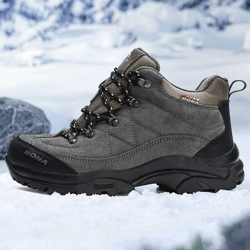 BONA, nuevos diseñadores, zapatos de senderismo transpirables antideslizantes y resistentes al desgaste para hombres, zapatos para caminar y trotar de alta calidad para exteriores, Mansculino