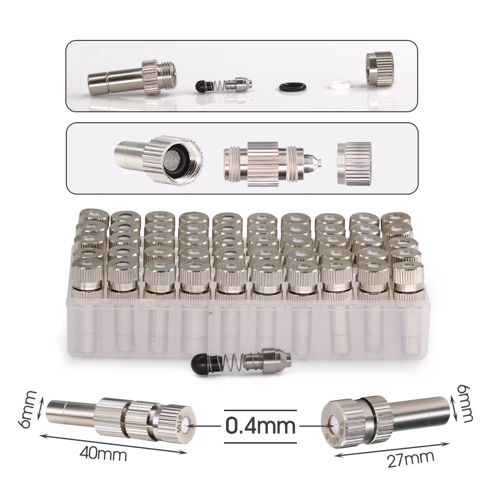 Conector rápido de tubo de PE blanco de 6mm, accesorios de liberación rápida de tubo de 1/4 "para purificador de agua doméstico, juntas de sistema de riego de manguera de jardín