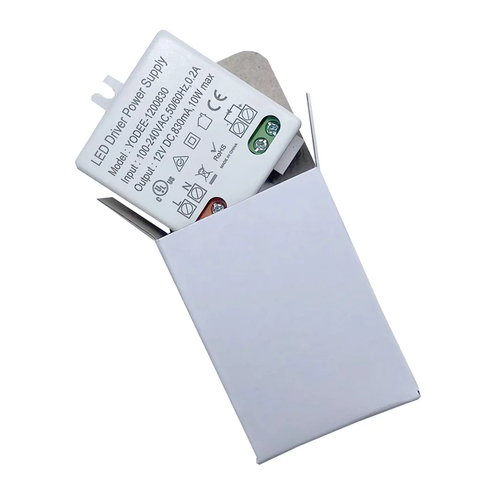 Transformador de iluminación 3W 6W 10W 12W DC12V 24V 250MA 500MA 830MA 600MA controlador adecuado para tira de luz LED 3528 5050 fuente de alimentación