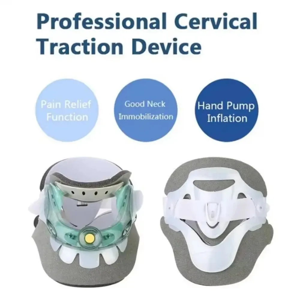 Dispositivo de tracción Cervical para el cuello, camilla para el cuello, Corrector de postura de la columna vertebral, ajuste del cuello Cervical, soporte para el cuello, alivio del dolor muscular