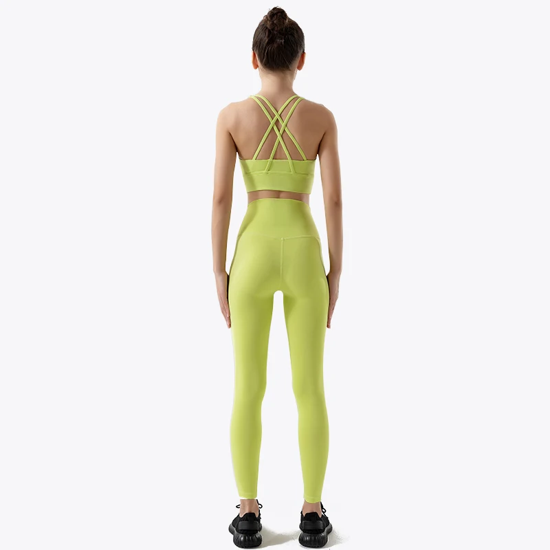 SOISOU-ropa de Yoga de nailon para mujer, Leggings deportivos para gimnasio, conjuntos cortos de sujetador elástico de cintura alta, 3 tipos, 12 colores,ropa mujer envio gratis liquidación,conjuntos de pantalón