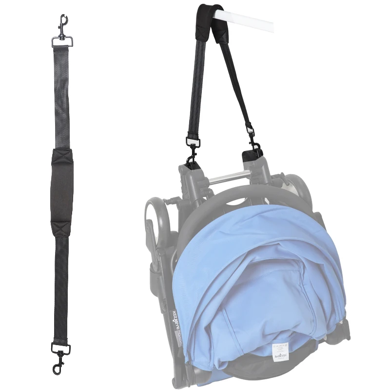 Accesorios para cochecito de bebé, correa de hombro para cochecito para YOYO/Babyyoya/BabyThrone, correa de hombro portátil negra estable