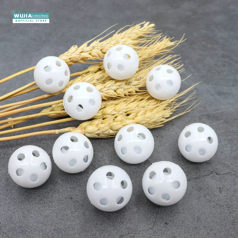 30/50/100 Uds sonajero de plástico bolas de campana chirriador juguetes para bebés DIY sonajero cuentas fabricante de ruido reparación arreglar perro muñeco de peluche suministros para bebés