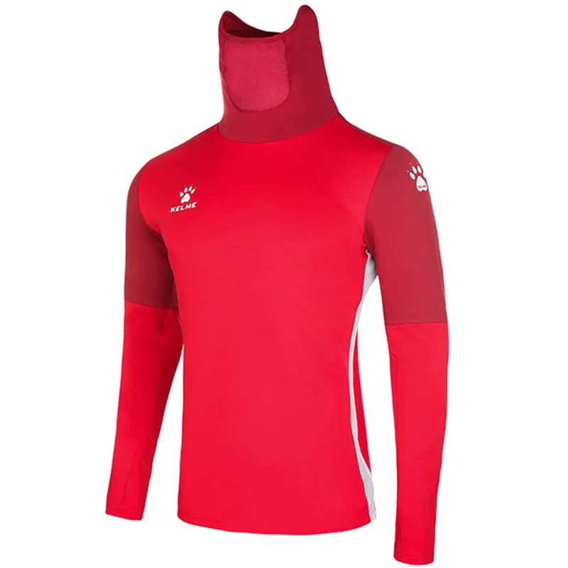 KELME-ropa de entrenamiento para hombre, Jersey elástico con diseño de agujero para el pulgar, camisa gruesa cálida, transpirable, ropa deportiva, 8161TT1003
