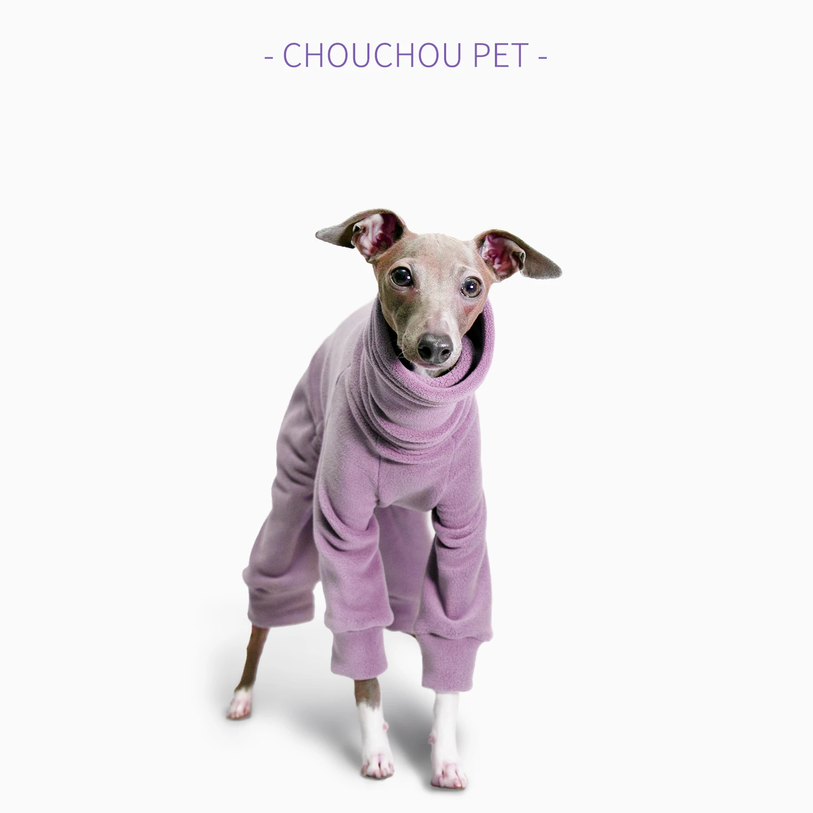 Whippet Galgo Italiano Ropa Polar Jammies Invierno cuello alto estiramiento ropa para mascotas
