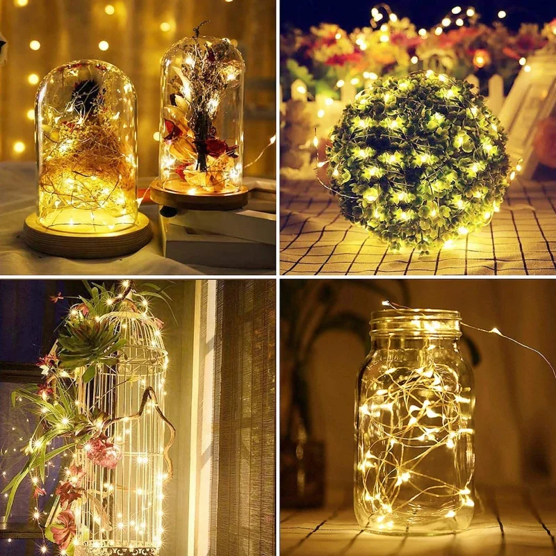 42M400Leds luz LED Solar lámpara de adorno para exteriores jardín guirnalda de luces de hadas Solar impermeable decoración de jardín de Navidad al aire libre