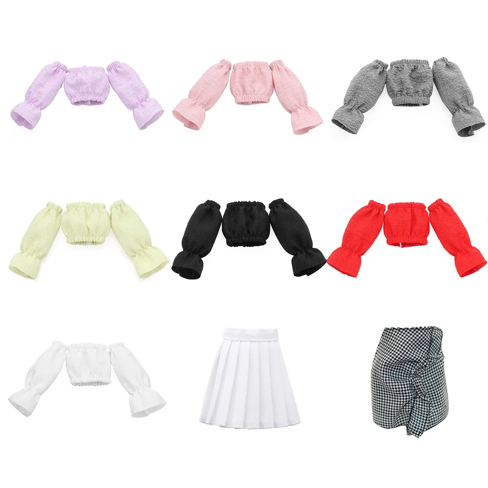 Ropa de muñeca de moda, falda de camiseta, pantalones de Color caramelo, vestido de muñeca para niña, ropa informal, accesorios para muñecas, 29CM, nueva