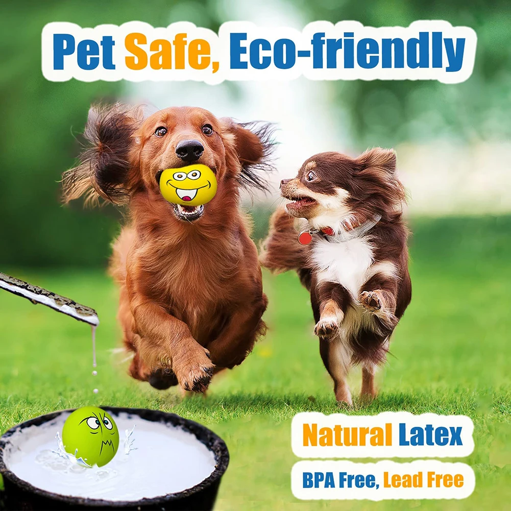 6 uds. De juguetes de látex para perros, juguetes de goma suaves para perros, juguete para masticar, pelotas de juego, juguete para cachorros, mascotas pequeñas, accesorios para perros
