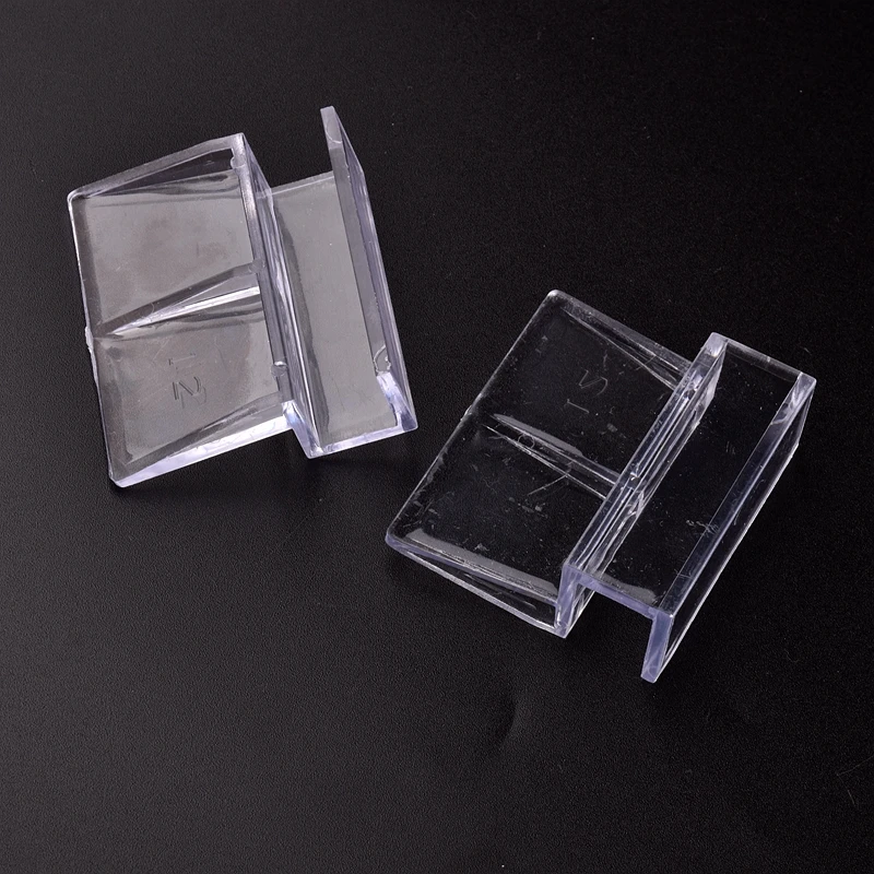 Clips acrílicos para acuario de 5/6/8/10/12mm, soportes de cubierta de vidrio, soporte de placa de cubierta de tanque de peces transparente, accesorios para acuario