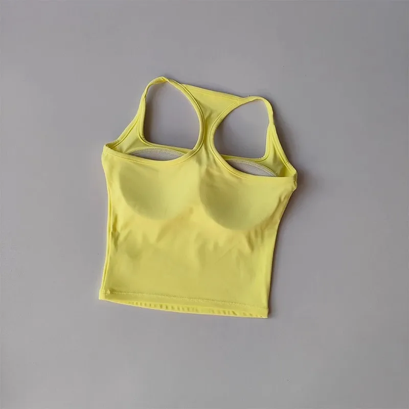 Camiseta sin mangas de Pilates para mujer, Sujetador deportivo de realce, sujetadores de Fitness transpirables huecos, chaleco de Yoga para gimnasio, camisetas sexis para correr, ropa deportiva