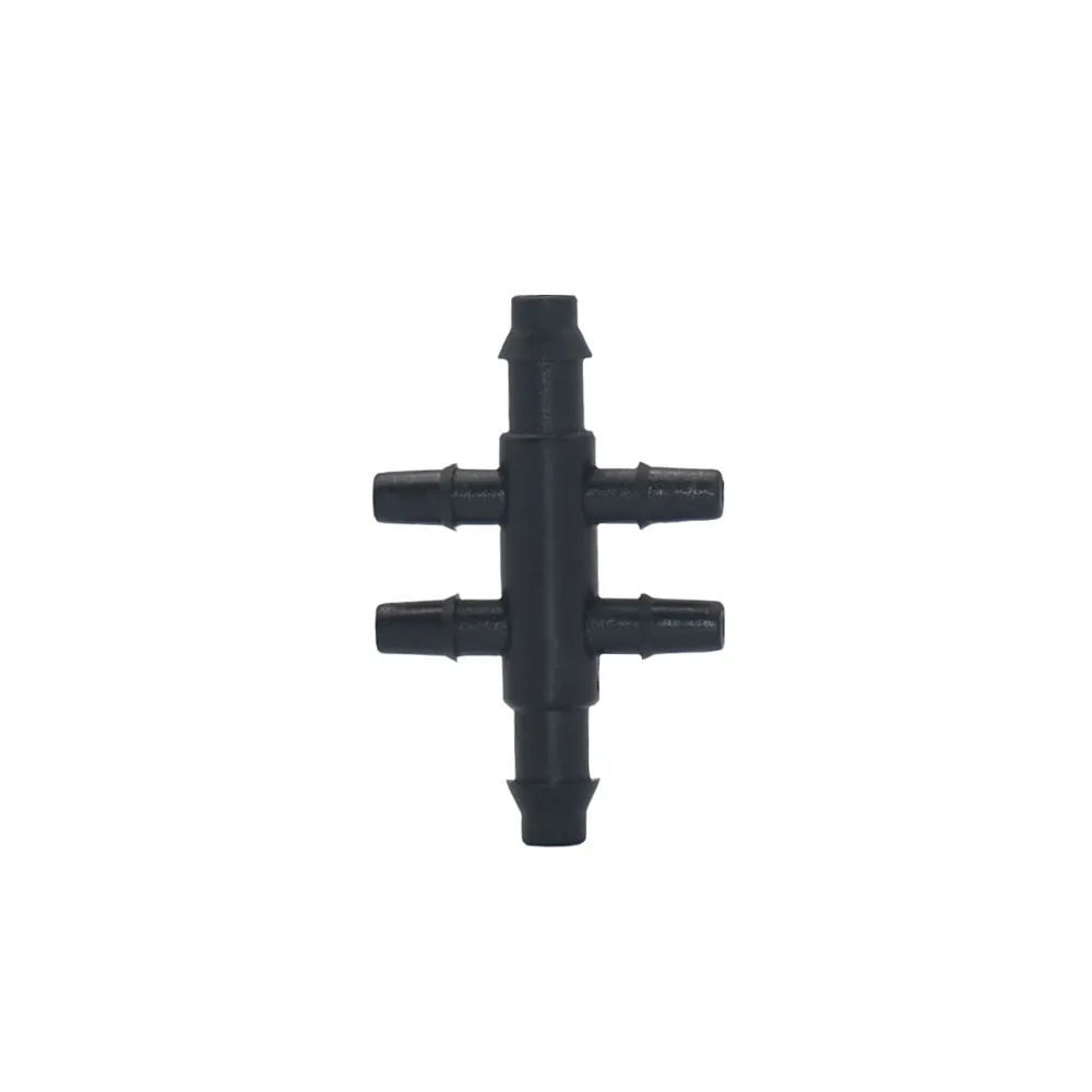 Conector de aspersor de goteo de riego, 1/8 ", 1/4", espiga para manguera, codo en T, accesorio de reparación de tuberías de agua para jardín, acoplador de tubo de 3/5 4/7mm