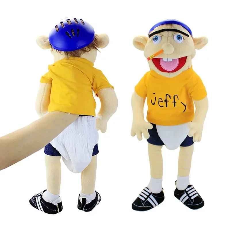 Marioneta de mano grande de 60cm para niño, muñeco suave para niños, accesorios de fiesta, muñeco de Navidad, juguetes de peluche, marioneta, regalo para niños, 2024