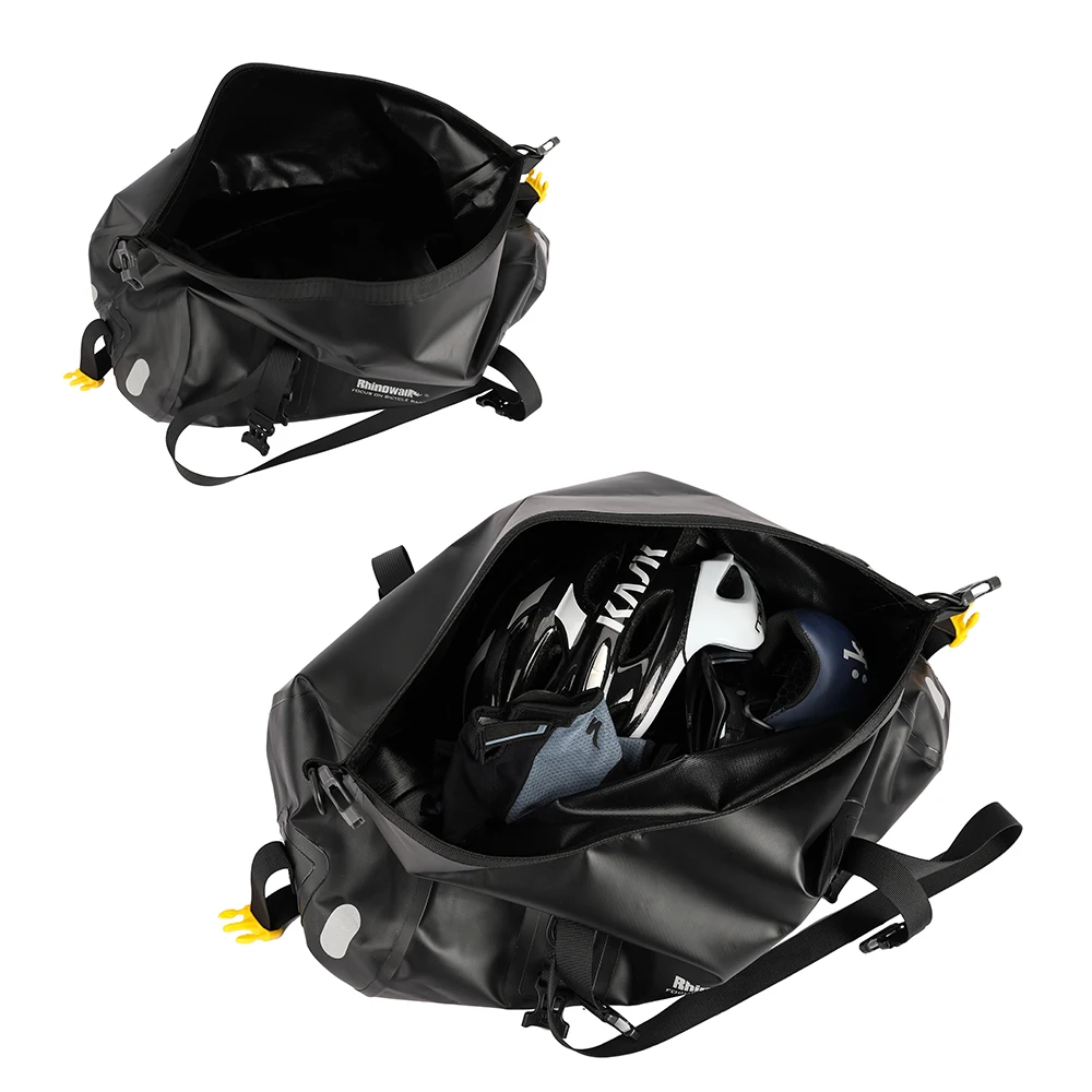 Rhinowalk-Bolsa para alforja de bicicleta de 20L, impermeable, para maletero de bicicleta de montaña, portaequipajes de viaje trasero, asiento de sillín portátil, accesorios para ciclismo