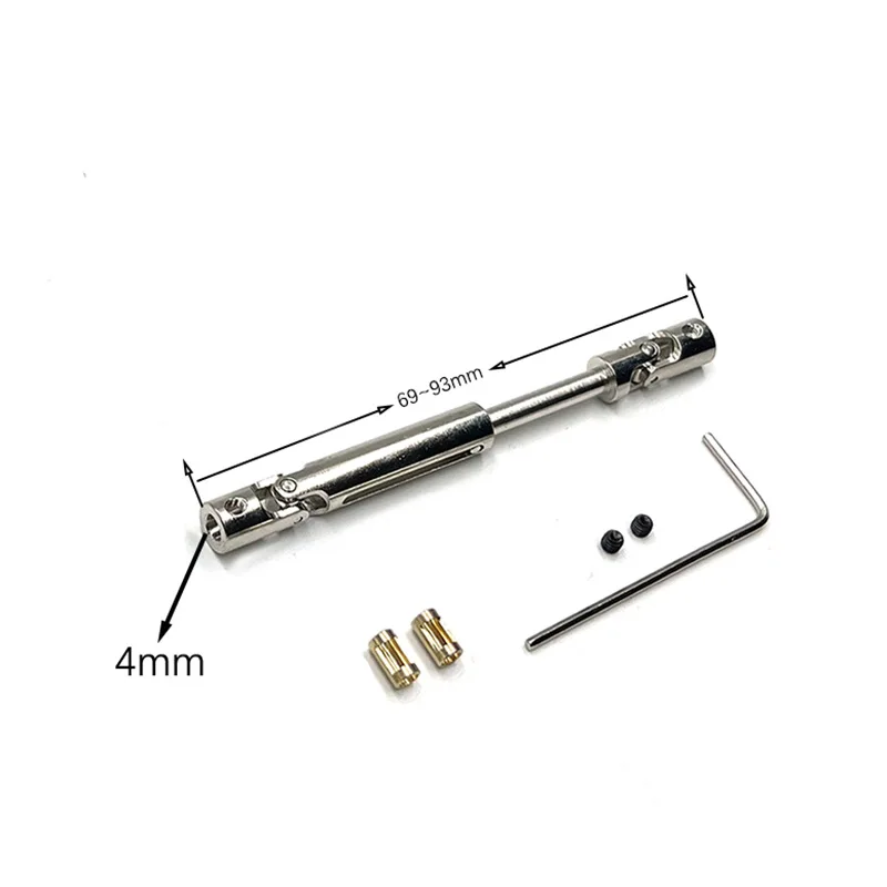 Eje Delantero y Trasero de Metal para MN78 MN82 con Eje de Transmisión de 3mm a 4mm, CVD1/12, Piezas de Mejora y Accesorios para Coche RC