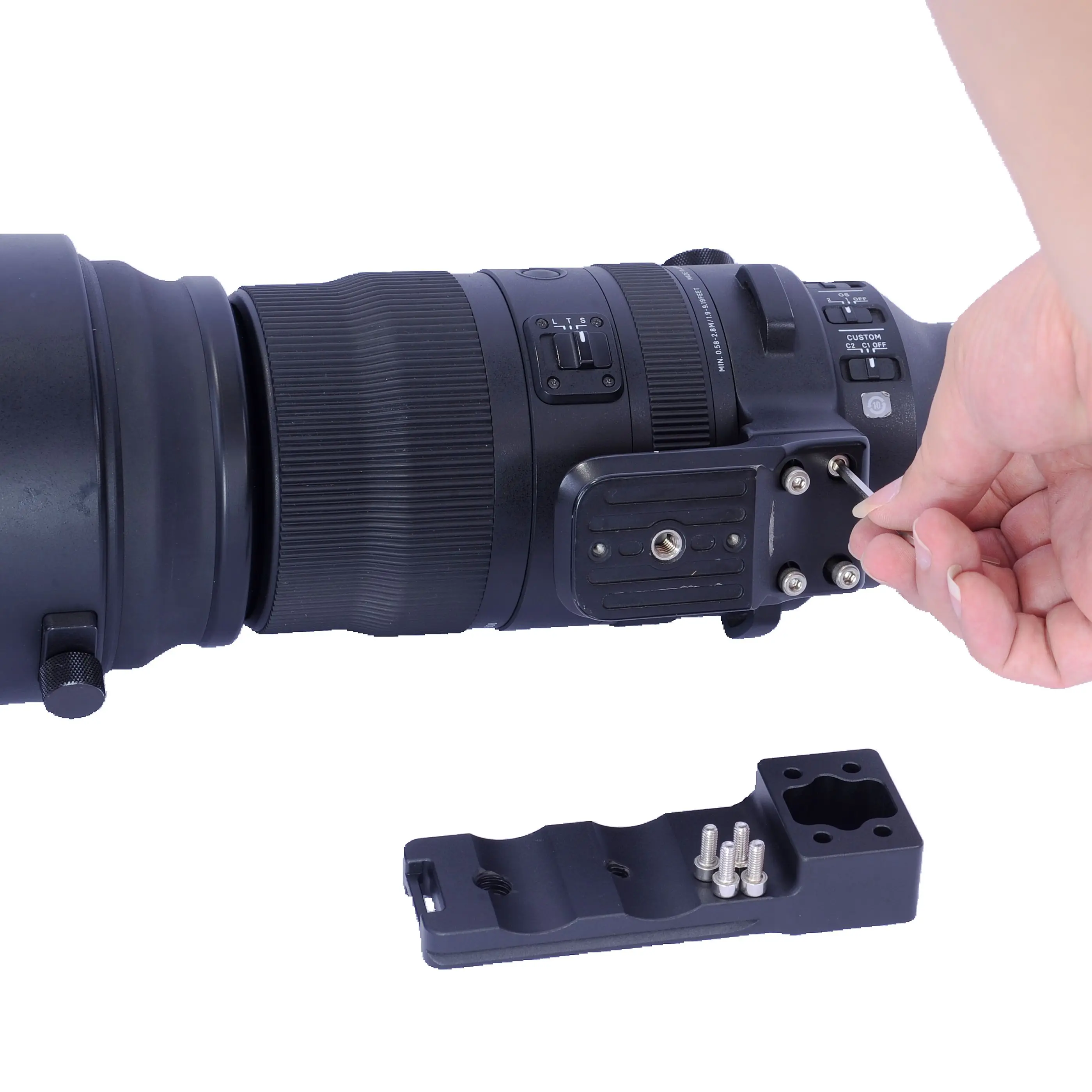 Soporte de Lente IShoot para Sigma 150-600mm F5-6.3 DG OS HSM Sports, Anillo de Montaje para Trípode, Compatible con Sigma 60-600mm F4.5-6.3 DG OS HSM Sport