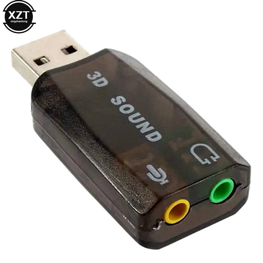 5,1 canal de sonido USB tarjeta de sonido independiente Jack auriculares estéreo tarjeta de sonido 3d adaptador de Audio nueva interfaz de altavoz para ordenador portátil