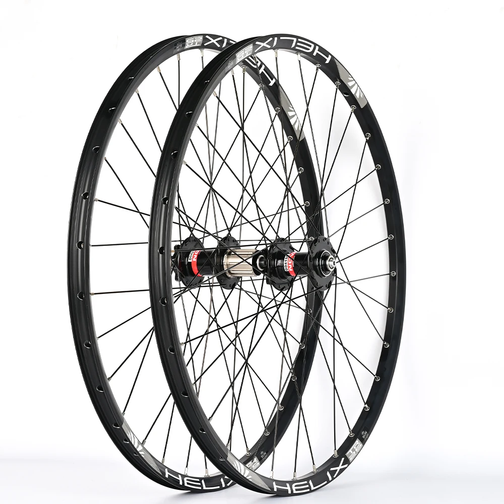 Novatec-Juego de ruedas de bicicleta de 26/27,5/29 pulgadas con bujes D042SB, llanta QR SunRingle de 32 agujeros, tubo interior de freno de disco de rueda de bicicleta de montaña
