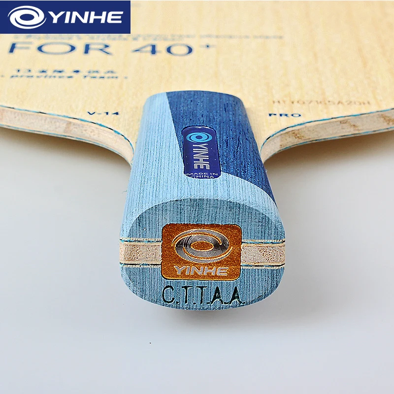 Yinhe V14 Pro hoja de tenis de mesa profesional 5 madera 2 ALC hoja de raqueta de Ping Pong ofensiva para el equipo de provincia