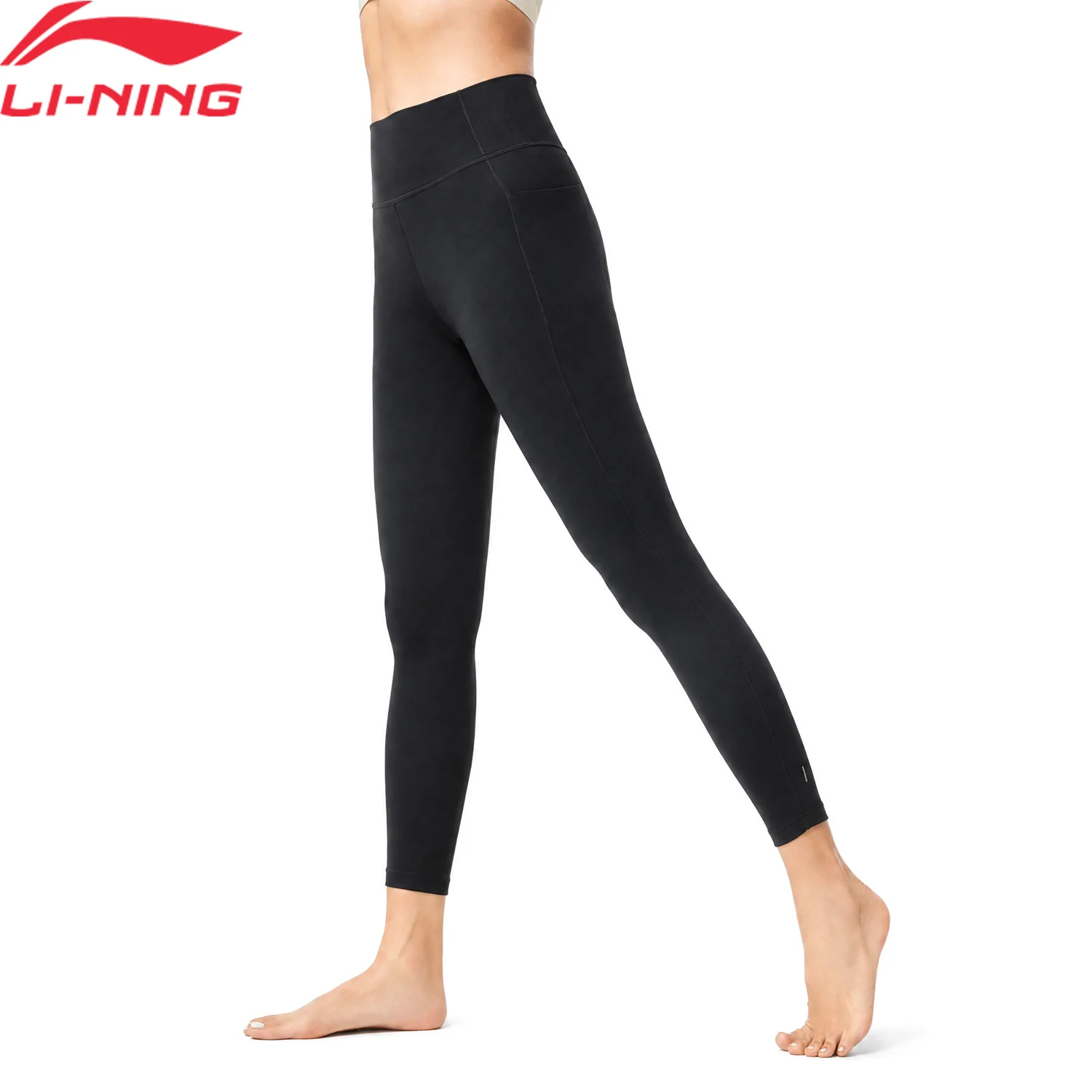Li-Ning Pantalones de entrenamiento para mujer INNOSOFT Ajuste ceñido Retención de forma 79% poliamida 21% elastano Pantalones deportivos LiNing AULV024