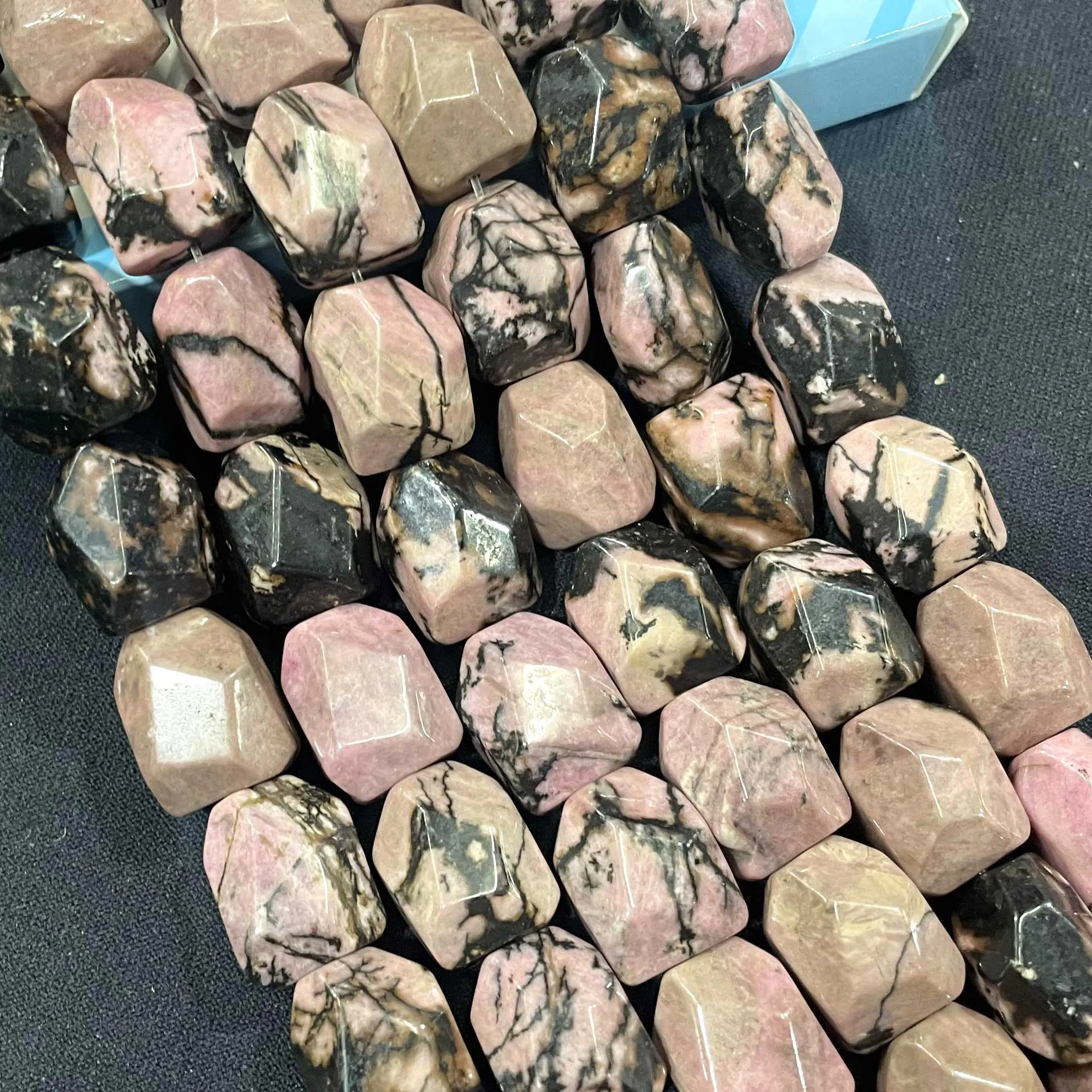13*17MM piedra Natural facetada forma Irregular ágatas cristal cuentas espaciadoras sueltas para fabricación de joyería DIY collar pulsera