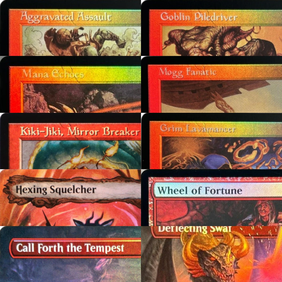 Tarjetas Proxy TCG de Alta Calidad LK23 Deflecting Swat Flare of Duplication Hexing Squelcher Goldspan Dragon (Núcleo Negro)