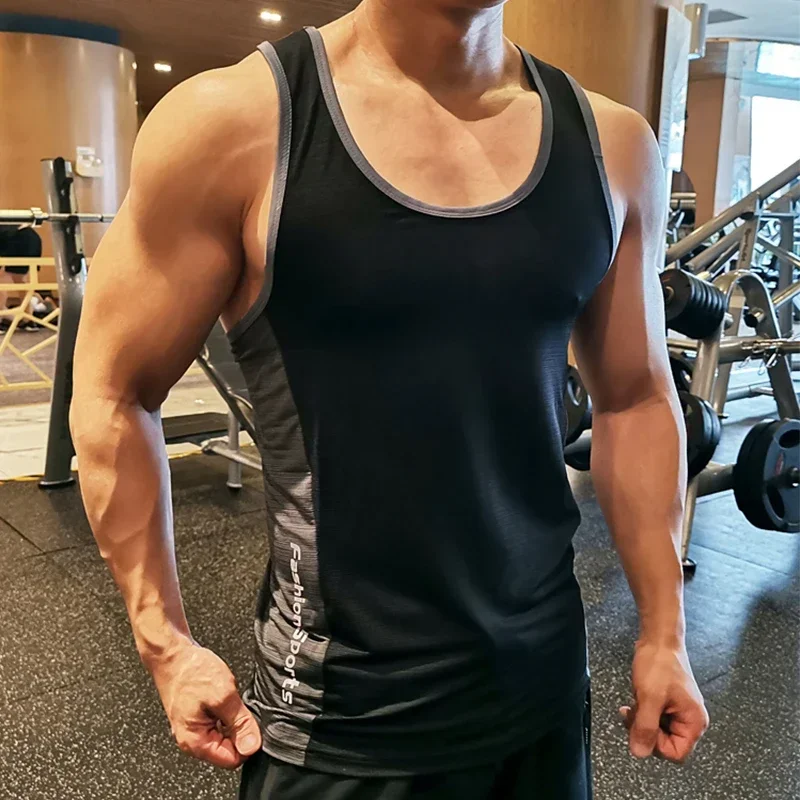 Camiseta para correr, sudadera, chaleco deportivo para hombre, camisetas, camisetas, camiseta interior, camiseta para gimnasio, maratón, ropa deportiva, camisetas sin mangas
