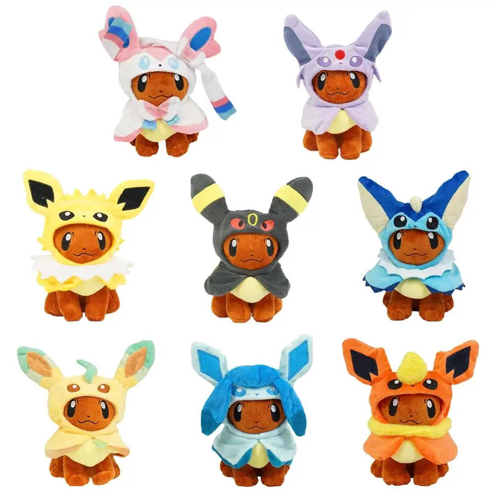 Eevee Cos Umbreon Espeon Jolteon Flareon Glaceon Vaporeon Sylveon Leafeon peluche suave dibujos animados colección All Star