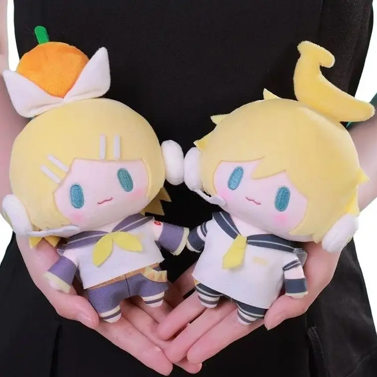 Hatsune Miku muñeco de juguete de peluche Kagamine Len Rin mochila llavero lindo muñecos de peluche colección modelo ornamento juguete niñas regalo