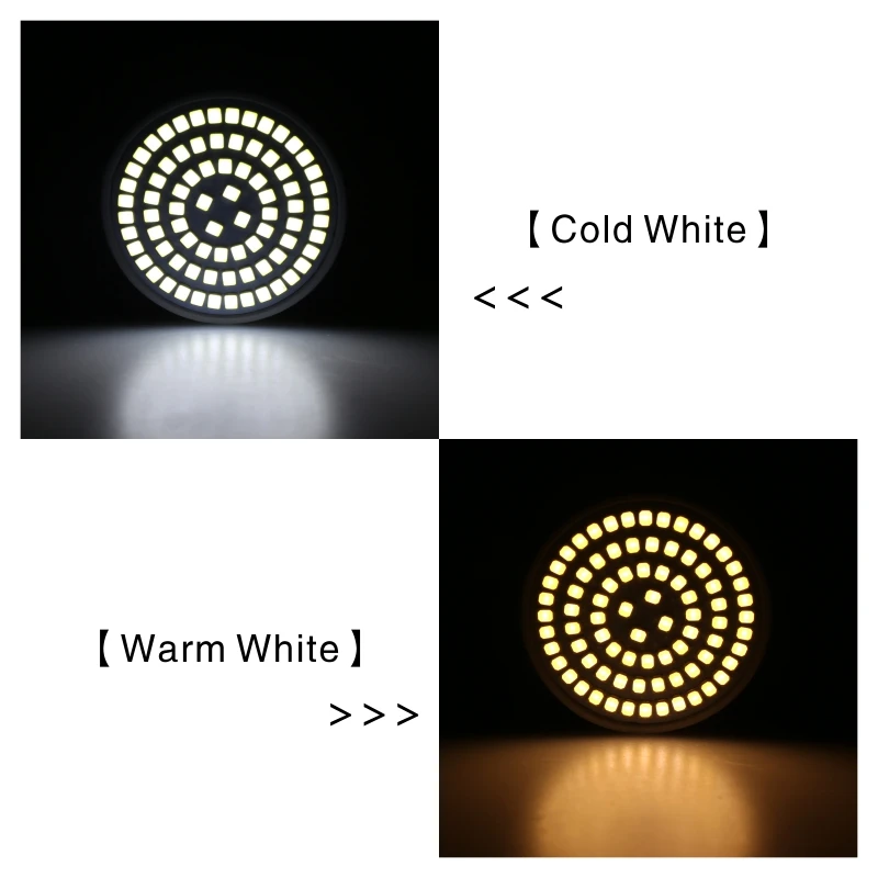 Bombilla LED E27 E14 MR16 GU10 220V-240V, Lámpara LED, Foco 48 60 80 LED 2835 SMD, Lámpara de Punto