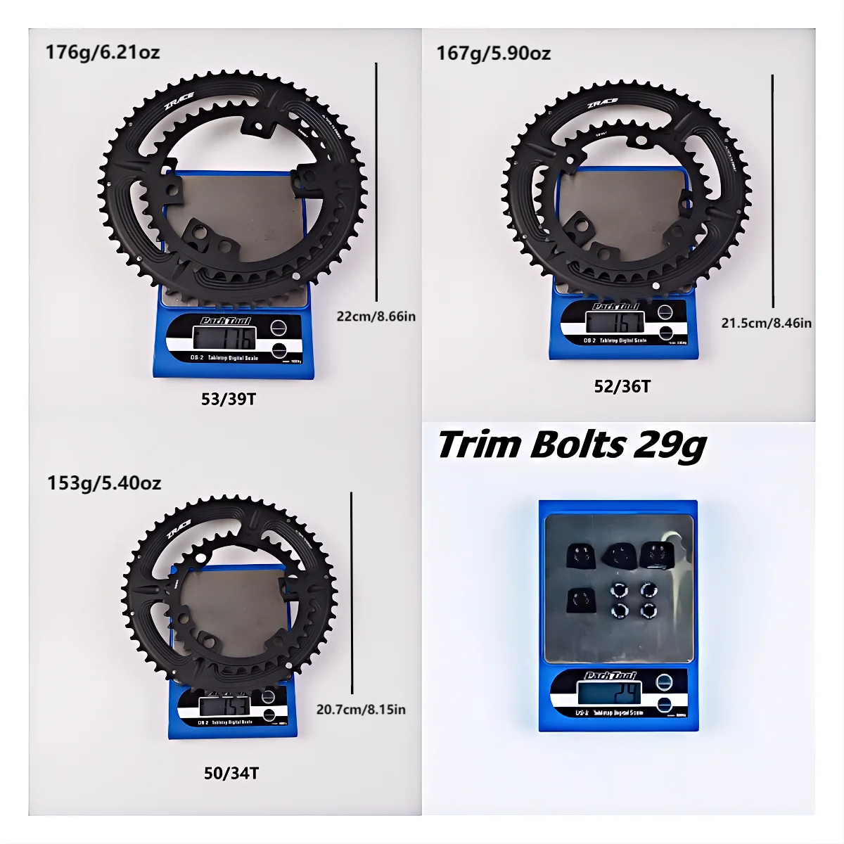 ZRACE 105 FC-R7000 / ULTEGRA FC-R8000 / DURA-ACE FC-R9100 Plato de carretera asimétrico, 50-34T 52-36T 53-39T, 110BCD BCD110 4 pernos