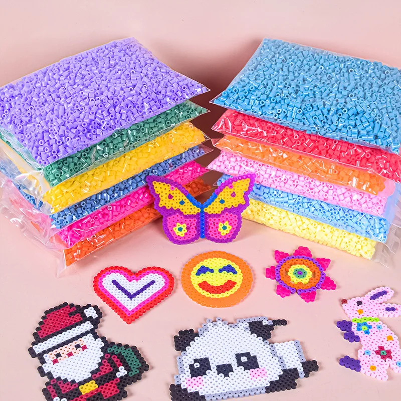 5MM 500 piezas Cuentas de fusión Hama de alta calidad para niños, para rompecabezas de píxeles 3D, DIY, juguete de regalo hecho a mano