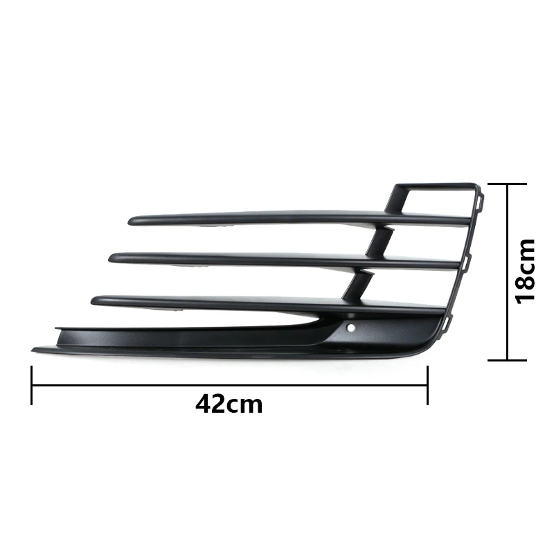 Parrilla de luz antiniebla del parachoques delantero del coche para VW Golf 7 GTI 2013-2016 luz antiniebla rejilla de ventilación abierta cubierta de entrada luz antiniebla parachoques de parrilla