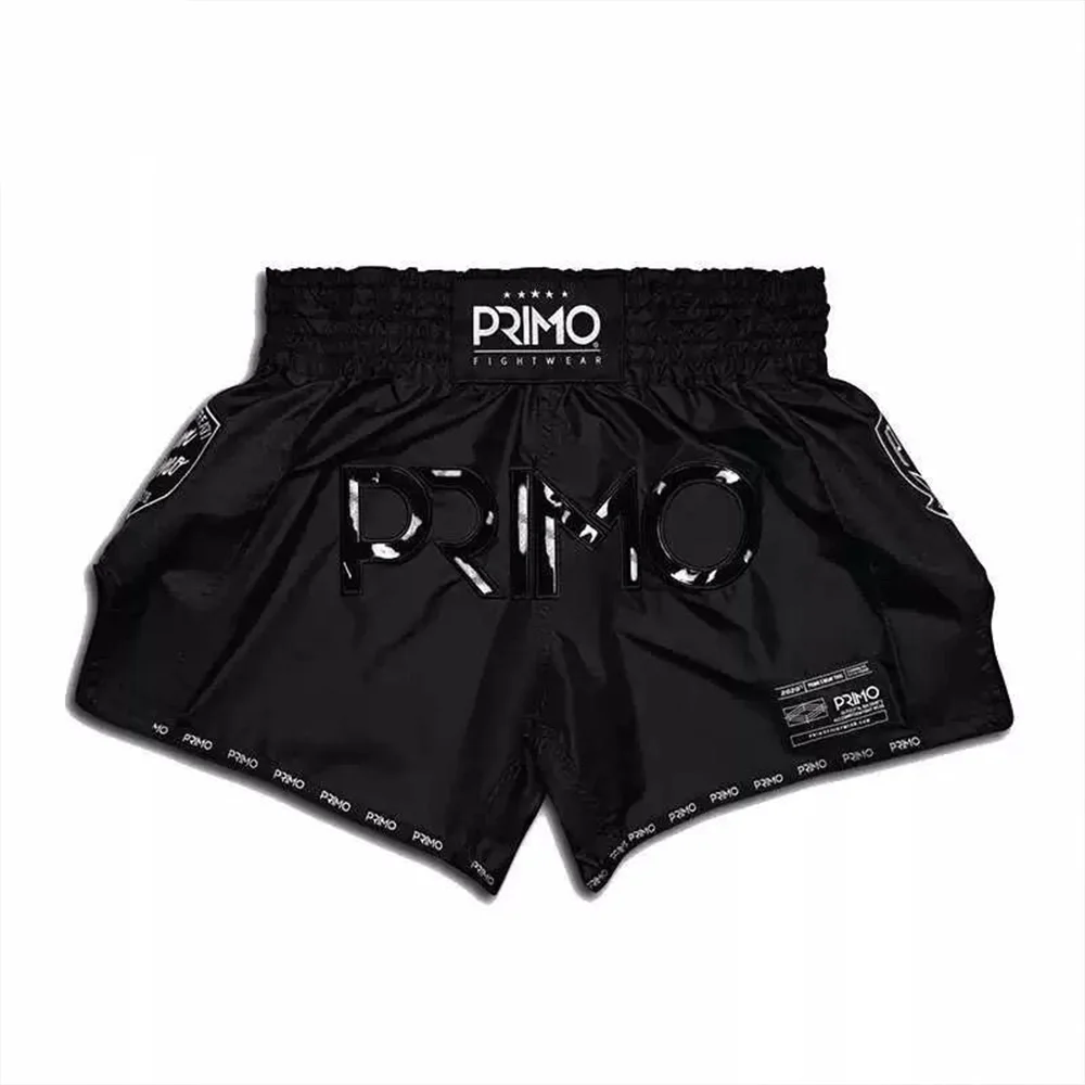 Pantalones cortos de combate para gimnasio Muay Thai, estilo bordado, pantalones deportivos de combate para Fitness, pantalones cortos de boxeo, pantalones deportivos