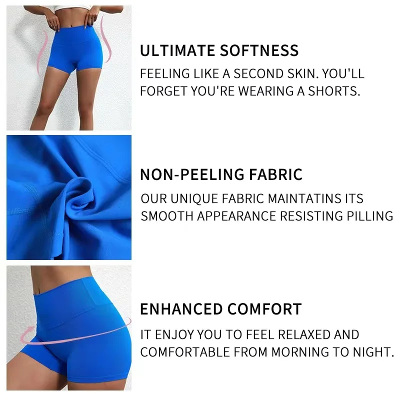 Color sólido mujeres Fitness deporte corto cintura alta Yoga Legging corto bicicleta suave a prueba de sentadillas entrenamiento integral Jog Athleti