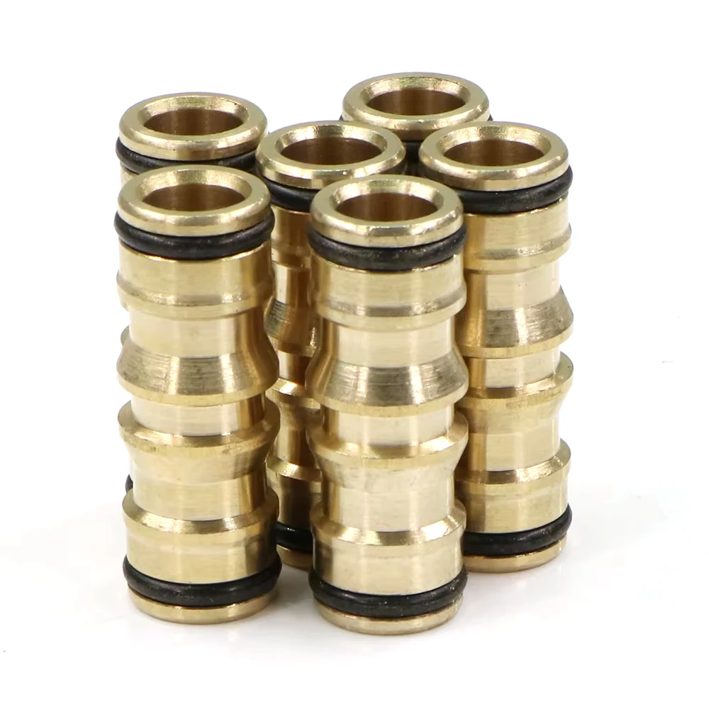 Adaptador de conector rápido de latón de 3 piezas, accesorios de manguera de riego de jardín para reparación de tuberías de agua, juntas de acoplamiento de extensión, 16mm