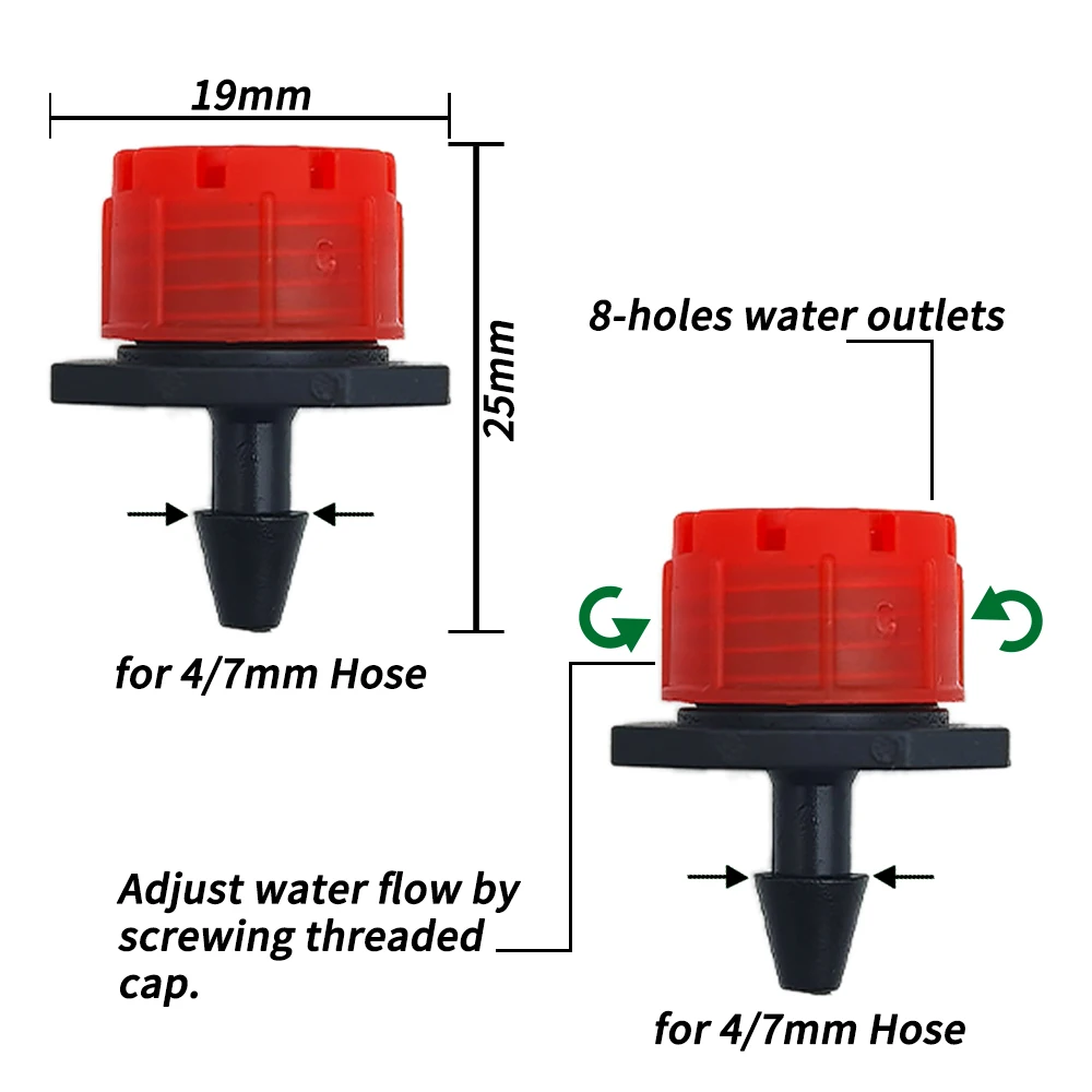 OASIS 5M-25M DIY sistema de riego por goteo riego automático manguera de jardín Micro kits de riego de jardín por goteo con goteros ajustables