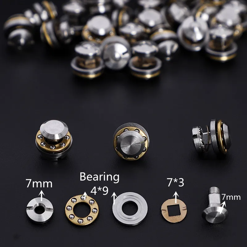 HONGYUAN 40 Uds 8 estilos tornillos de rodamiento para tijeras de pelo uso de salón de peluquería accesorios piezas de repuesto tornillos de uso de peluquero