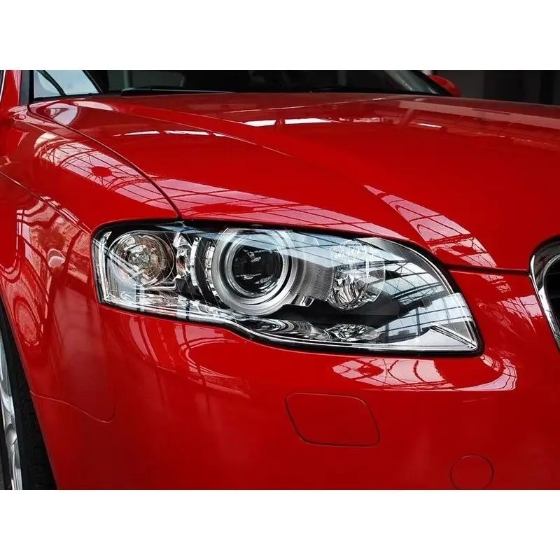 Para Audi A4 B7 S4 RS4 2006 2007 2008 cubierta de lente de faro delantero 1 par de pantalla transparente cubierta de faro transparente