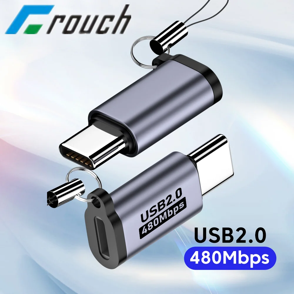 Adaptador Micro USB a tipo C Mini USB a USB C 480Mbps conector de carga de datos rápida USBC a adaptador Lightning para iphone Android