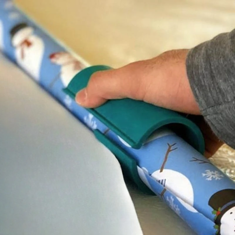 Cortador de Papel Rotatorio Manual Fácil de Usar, Cortador de Papel Cilíndrico, Ahorra Tiempo, Cortador de Papel para Envolver Regalos