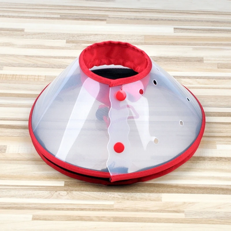 Máscara oxígeno para perros, Capucha ajustable con cordón rescate, máscara transparente para perros, elementos para cuidado mascotas antimordedura