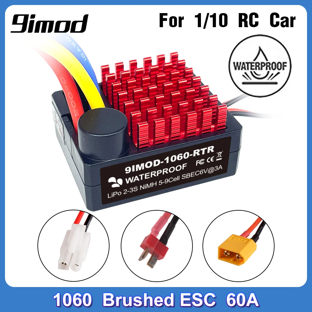 9IMOD 60A cepillado Fahrregler Fahrtenregler controlador de velocidad ESC Dokument 1/10 RC Car