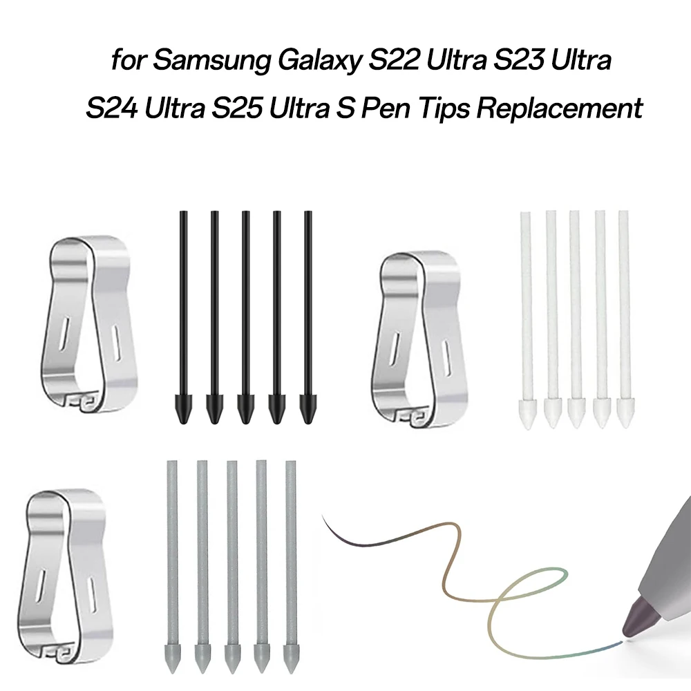 Puntas de Repuesto para Lápiz Óptico Samsung Galaxy S22 Ultra / S23 Ultra / S24 Ultra / S25 Ultra / Z Fold 5 / Z Fold 6