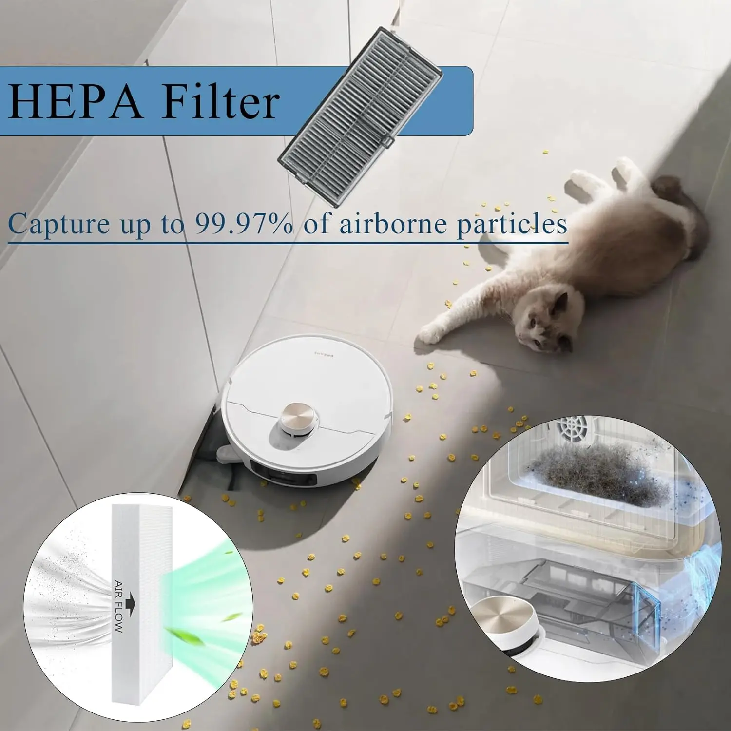 Accesorios para Robot aspirador Mova P50 Pro Ultra / P50 Ultra, Mova P10 Pro Ultra, cepillo Tricut, paño de mopa, filtro de bolsa de polvo
