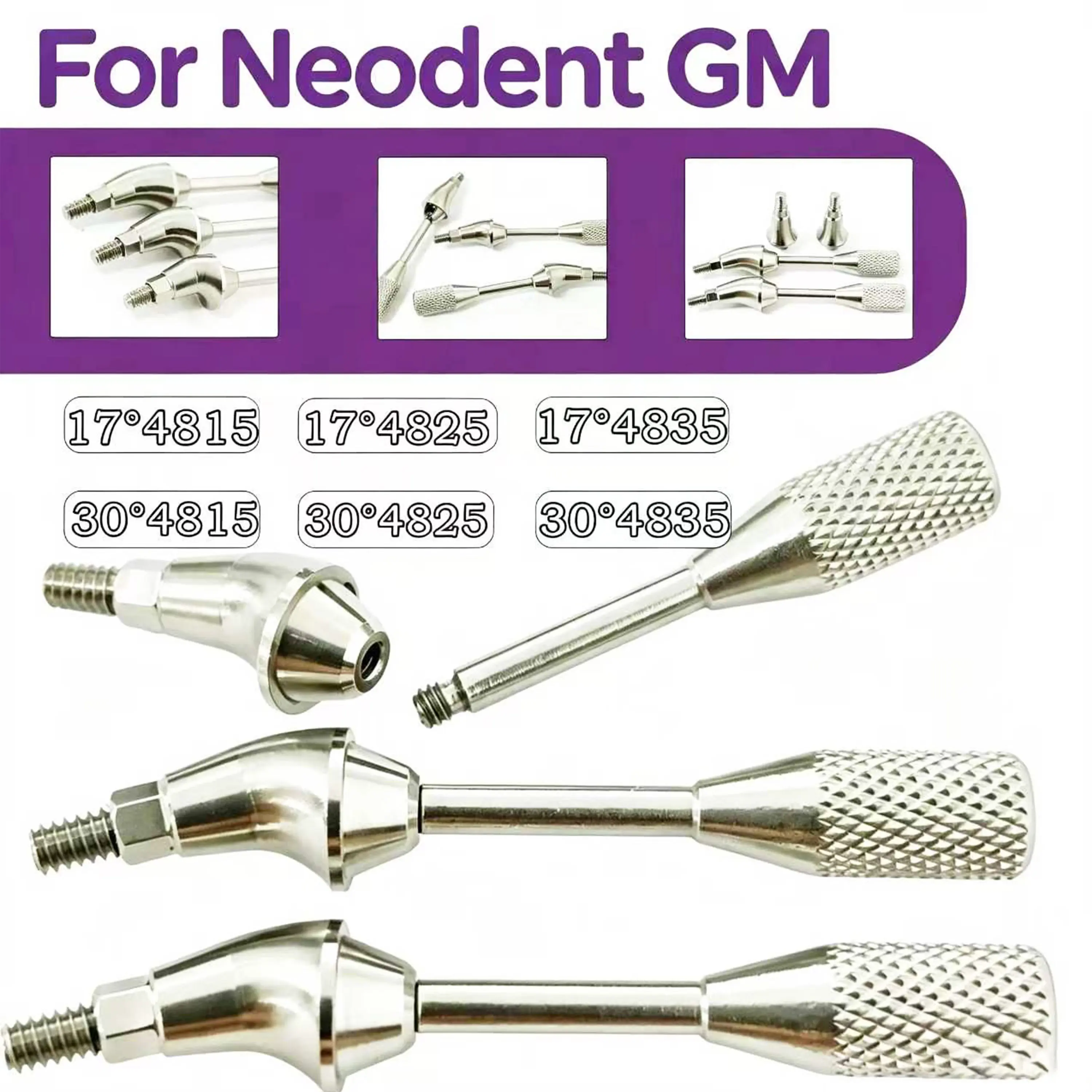 Neodent GM Multi-unit Angled Abutment 17 °   30 °   Mini Abutment Cónico Angulado MUA, Accesorios para Restauración de Implantes Dentales