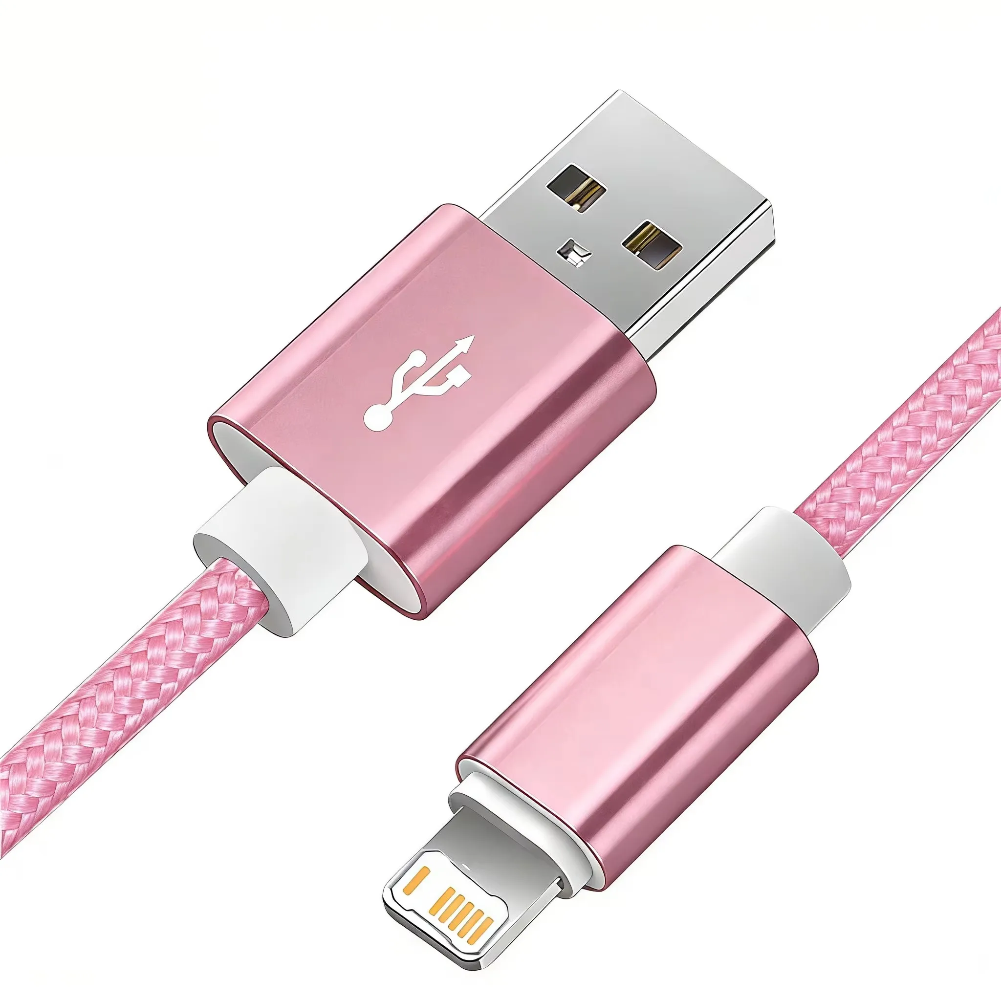 Cable trenzado de carga rápida USB para iPhone 11, 12, 13 Mini, 14 Pro Max, iPhone 7, 8, 14 Plus, X, XR, XS Max, cable de carga rápida.