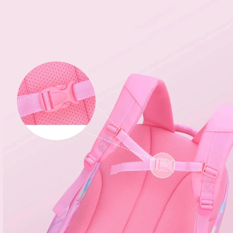 Mochila escolar para niños y niñas, color rosa, para chico, adolescente, primaria, Kawaii, bonita, resistente al agua